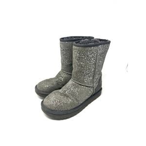 Ugg Classic Women's Shorti Boot Gray Foil Glam Size 7
